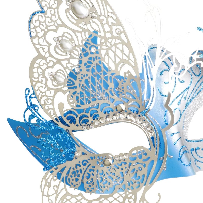 Coddsmz Mysterious Venetian Butterfly Shiny Butterfly Lady Masquerade Halloween Mardi Gras Party Mask - Image 4